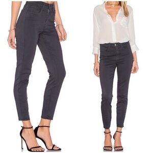 NWT L’agence Margot High Rise Skinny cropped ankle petite Denim Jeans stingray